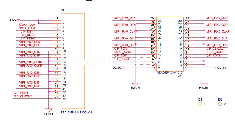 HDMI to MIPI-CSI4 Channel Module 1080P Input TC358743 Supports RK3288 Development Board