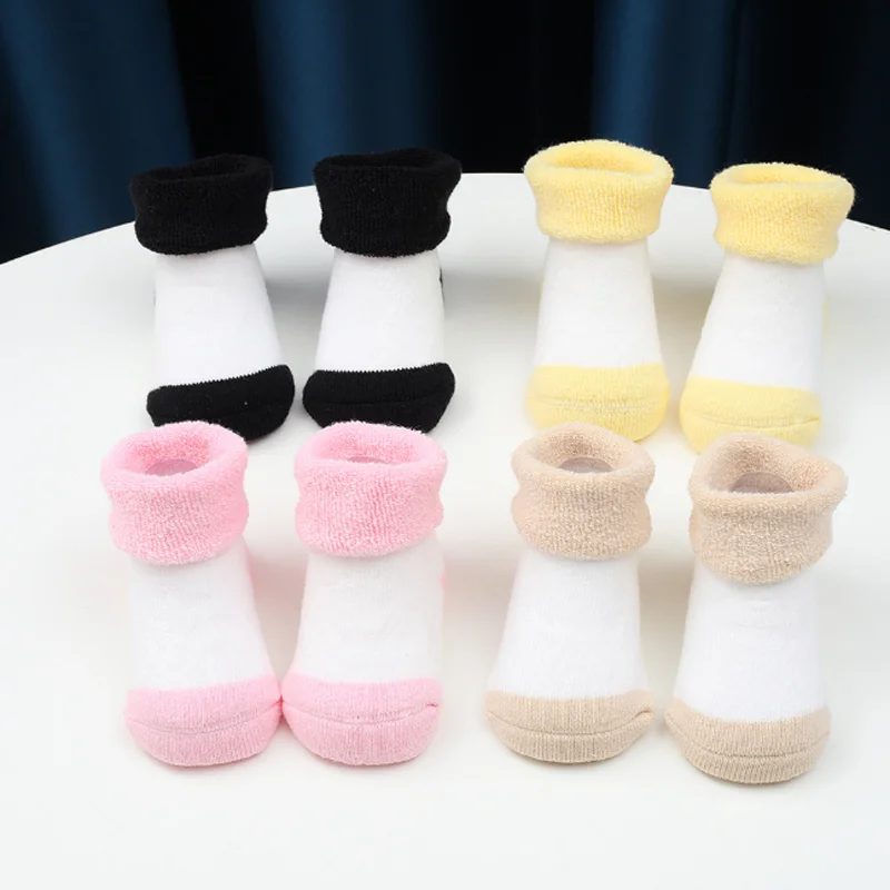 New baby socks for 0-1 years old color matching boys and girls baby foot socks