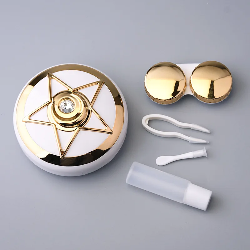 Anime moon contact lens box Cosplay props contact lens care box kaoui girls jewelry gifts