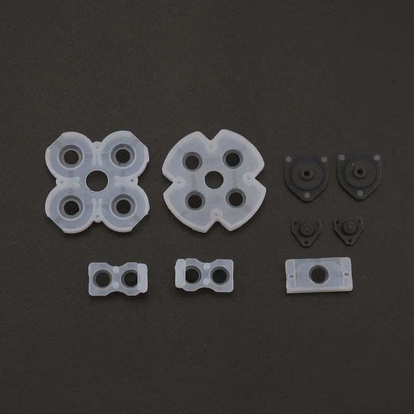 2เซ็ต/ล็อตซิลิโคนปุ่มแผ่นซิลิคอนยางสำหรับ PS4 Controller อะไหล่ซ่อม