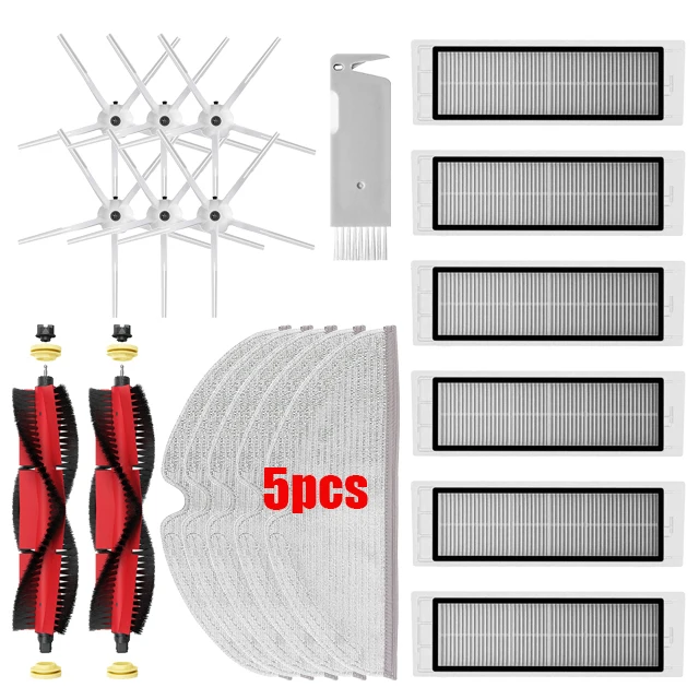 Voor XiaoMi Roborock s5 Max s6 MaxV s6 Pure Vacuüm Onderdelen Watertank Stof Box HEPA Filter Hoofdborstel Mop Doek Zijborstel