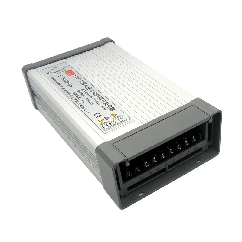 5V 60A 70A 80A Rainproof Switching Power Supply 220V AC to DC Transformer 300W 350W 400W Adapter For LED Strip Light Display