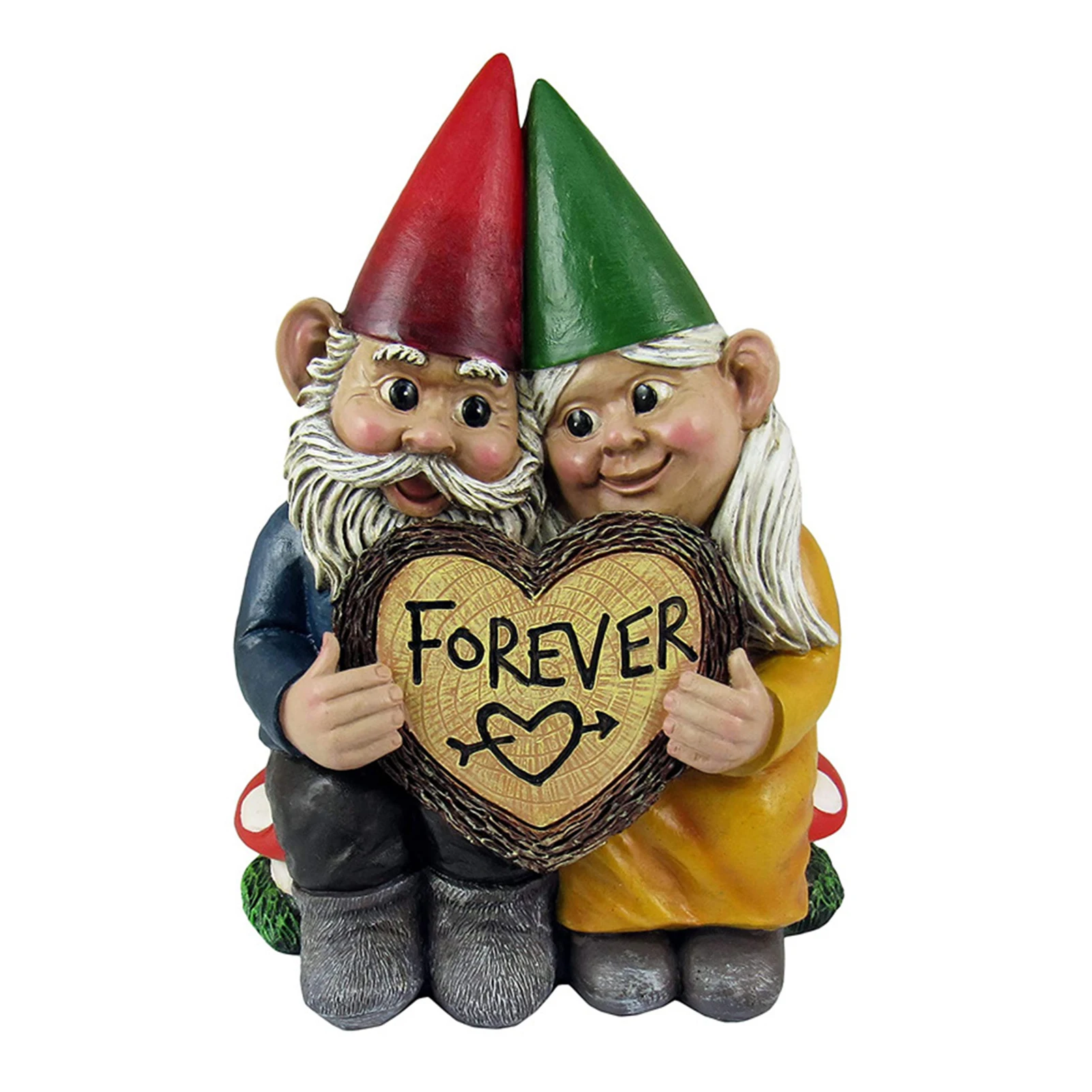 

Resin Couple Gnomes Statue Figurine Love Forever Sculpture Art Craft Landscaping Home Decoration Ornament Valentine Gift