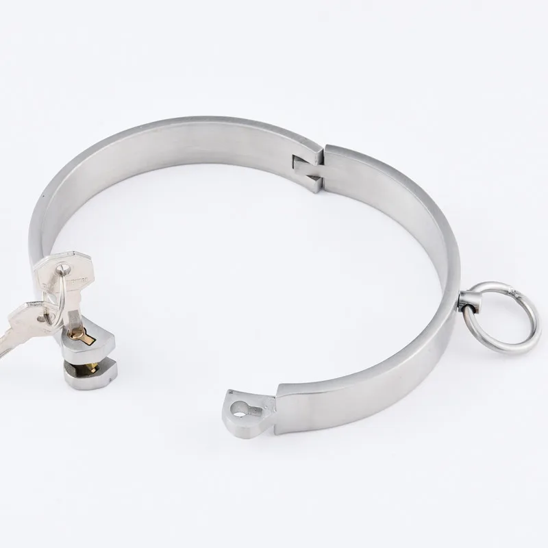 304 Stainless Steel Lockable Lock Neck Collar Slave Bdsm Bondage Restraint Erotic SM Adult Games Sex Toys For Couples Woman Men