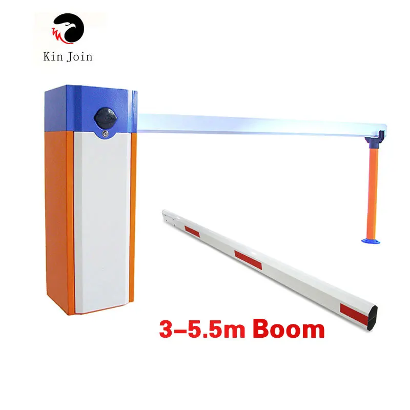 

KinJoin automatic electric boom barrier gate car parking barrier 2 remote control with 3s opening time 4.5m telescopic arm