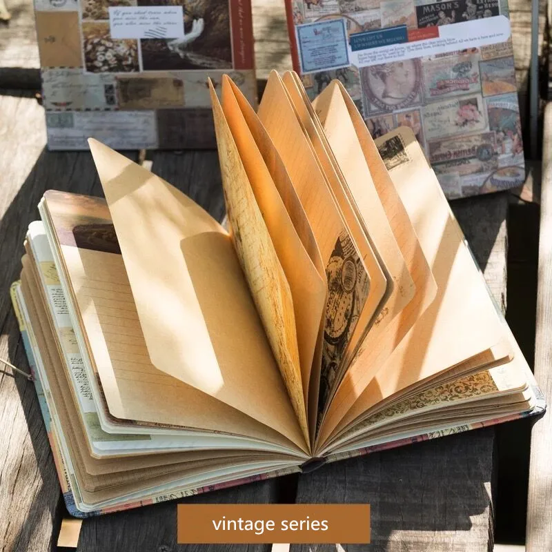 Sharkbang Cuaderno 96 yaprak Vintage serisi günlük defteri mermi günlük planlayıcısı eskiz defteri gündem okul ofis kırtasiye