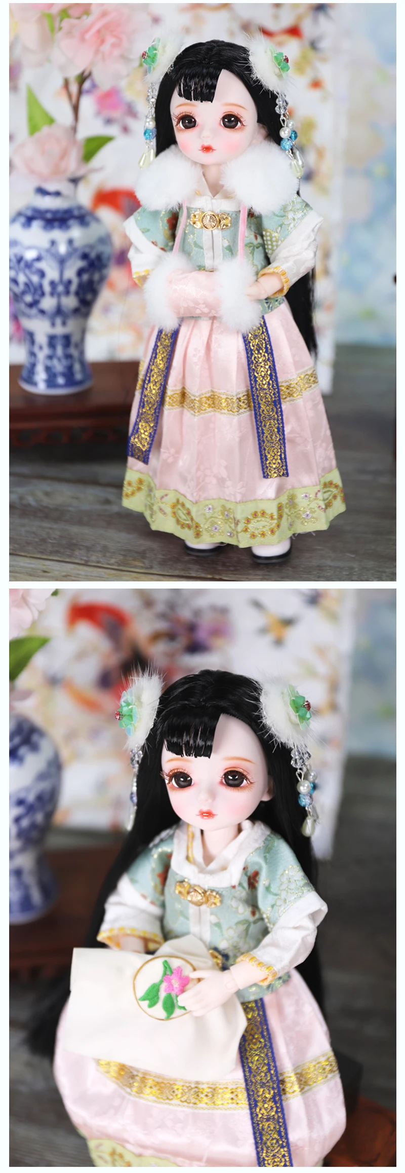 DBS DREAM FAIRY Puppe 1/6 BJD Name von Little Angel, mechanischer Gelenkkörper mit Make-up, inklusive Kopfhaut, Augen, Kleidung für Mädchen SD – Detail 24