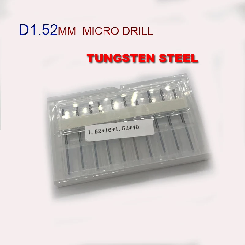 10 Chiếc Rắn Xi Măng Carbide Microdrill Thép Vonfram Microdrill Bảng Mạch Chính Xác Microdrill