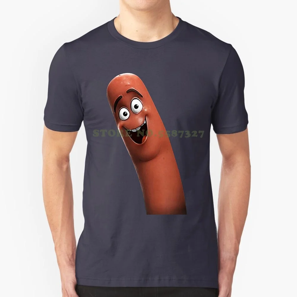 Newest Hot Sale Fashion T Shirt Men Men's Sausage Party Frank Popping Up T Shirt