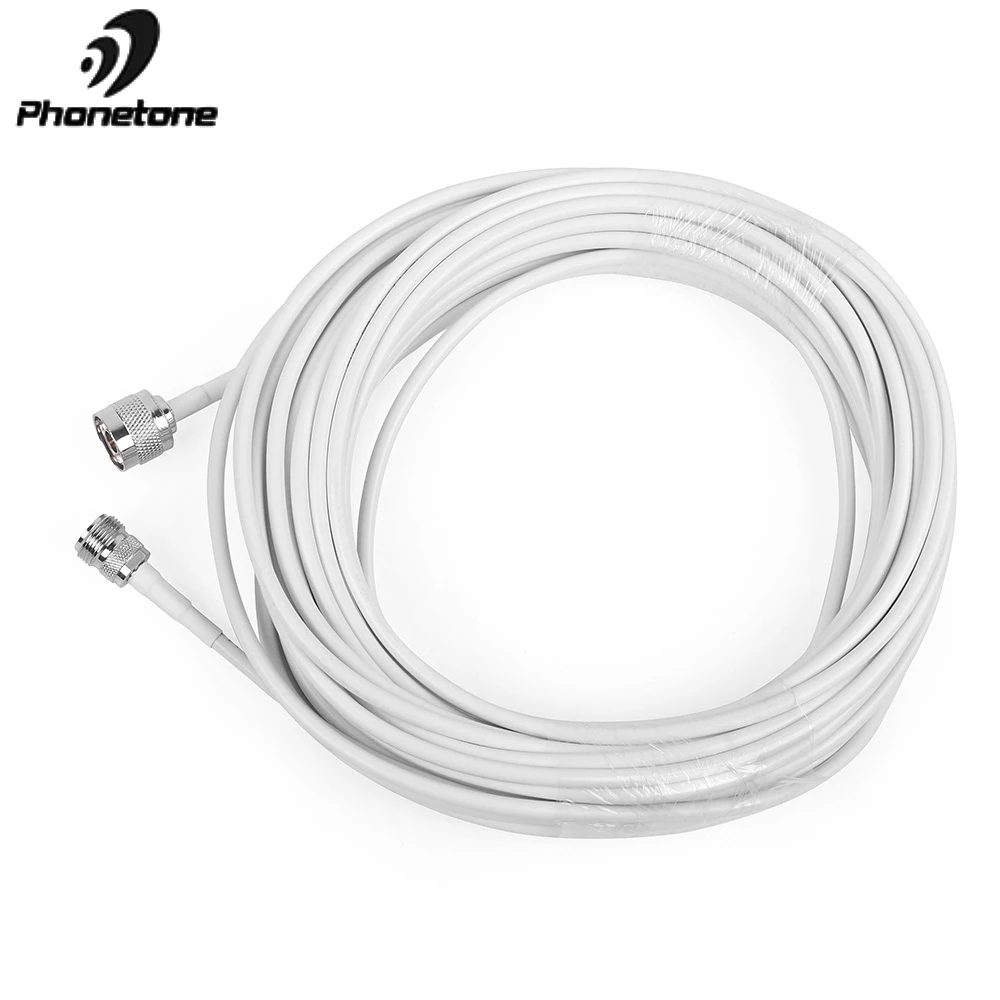 

RG58 50-3 Coaxial Cable with N male to N Female connector RF Adapter Cable 50 Ohm 5m 10m 15m 20m 30m 50M White Extension Cables