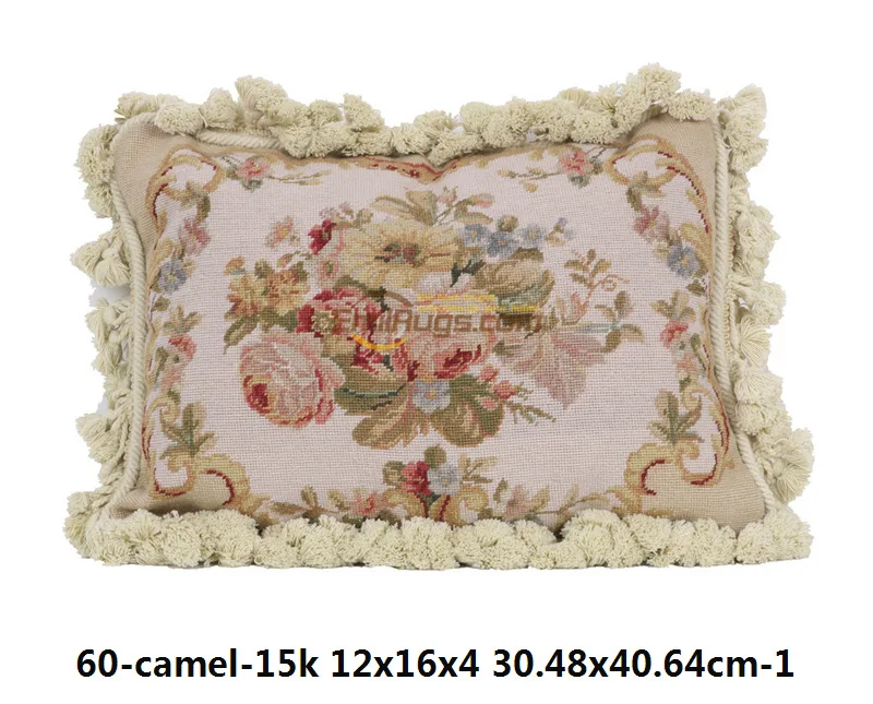 Imagem -06 - Hand Woven Pillow Palace Needlepoint Velvet Embroidered Pillow Victorian Estilo Embroidered Cushion Thickened