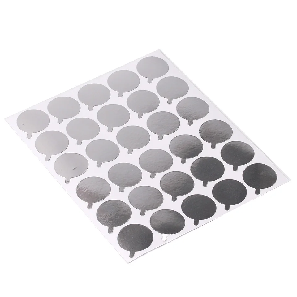 THINKSHOW - Soporte para Pegamento de Extensión de Pestañas, 10/20/30 Piezas/Bolsa, Pegatinas Plateadas Desechables, Soporte para Pestañas, Almohadilla para Ojos, Accesorios de Maquillaje