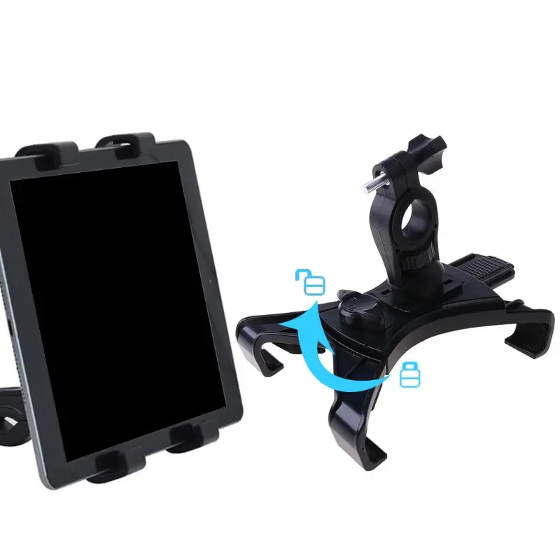 범용 7-12 인치 조절식 마이크 음악 오토바이 자전거 마운트 스탠드 홀더, 아이패드 갤럭시 탭 7-12 인치