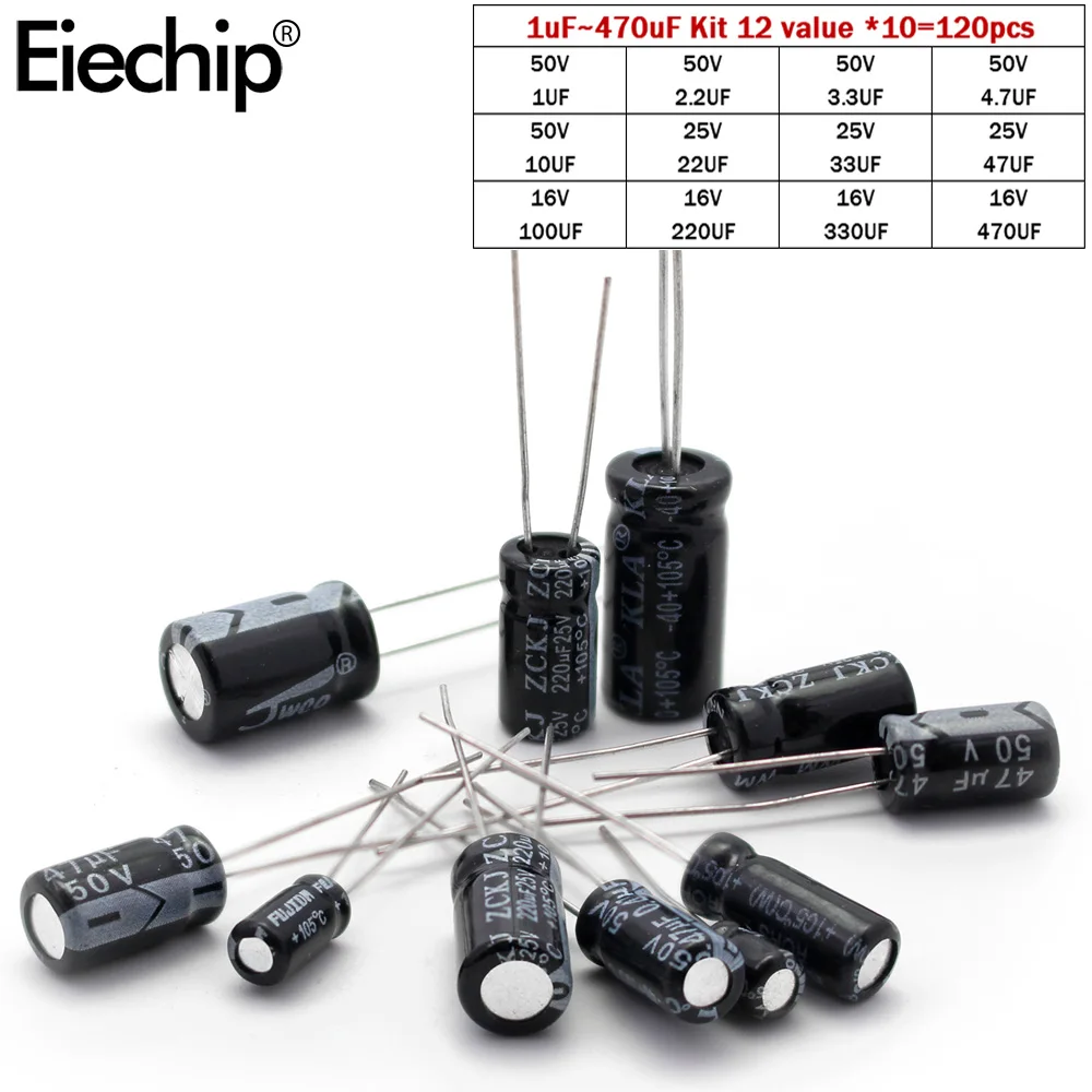 Electrolytic Capacitor Set 12 Values