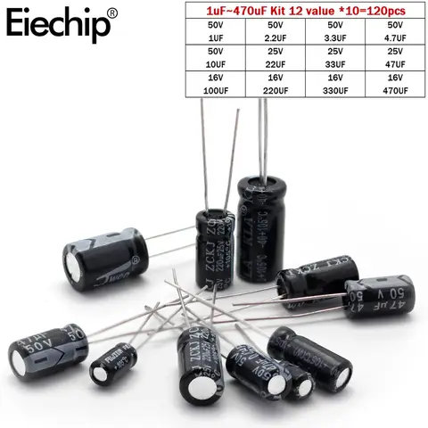 Electrolytic Capacitor Set 12 Values