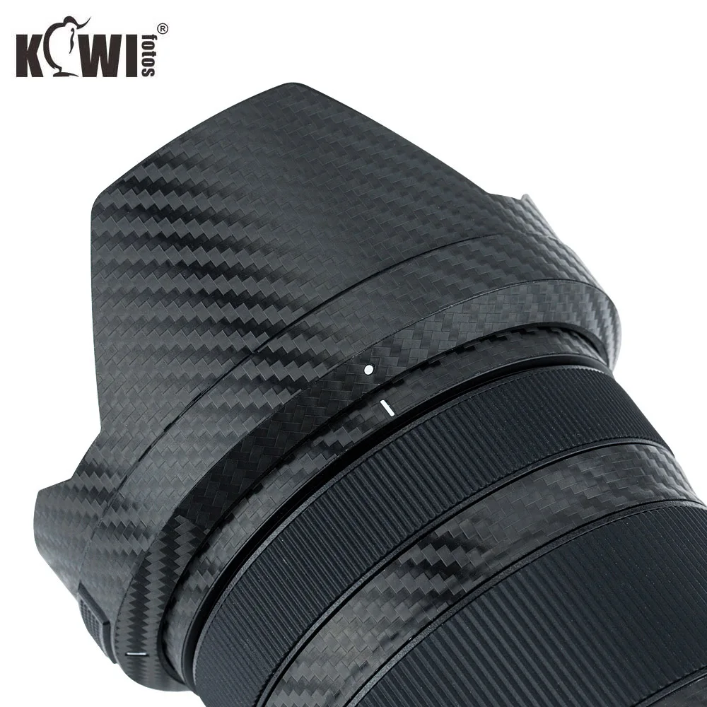 Противоскользящая Крышка для объектива и бленда из углеродного волокна, защитная пленка для Panasonic Lumix S 24-105 мм f4 макро фотообъектив с оптической идентификацией, стикер 3M