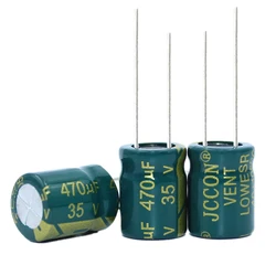 10pcs High frequency low resistance aluminum electrolytic capacitor 35V470UF 470uf35v volume: 8x16 10x13 10x17