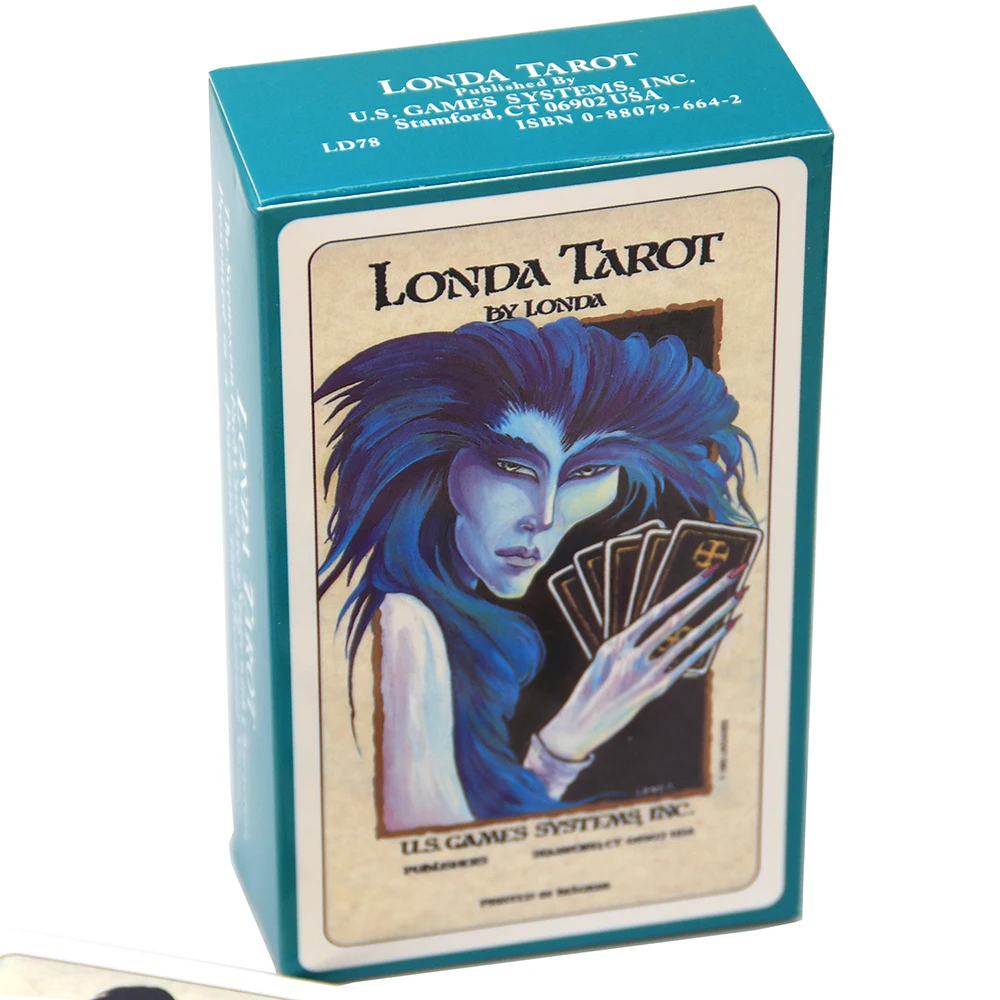 Londa Tarot Out of Print Beautiful 78 Cards Highly Stylized Unique Spiritually Influenced Deck Card Game with Guidebook OFP