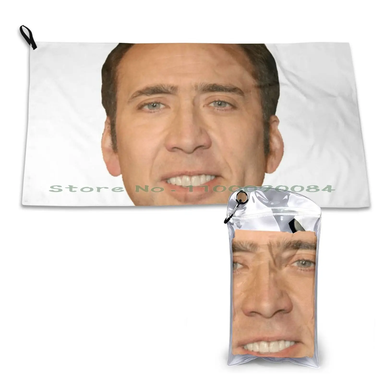 Nick Cage Quick Dry Towel Gym Sports Bath Portable Public Society6 Artist Community Create Design Artists Find Your Thing Shop