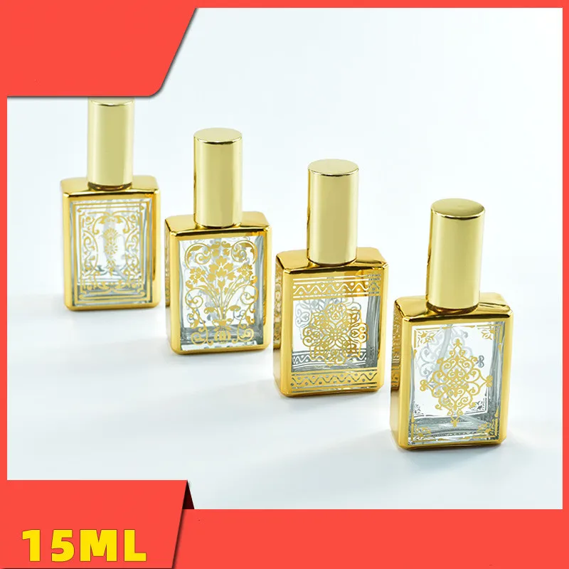 

5/10pcs 15ml Travel Portable Clear Refillable Bottle Glass Empty Perfume Pump Bottle Spray Atomizer Cosmetic Containers