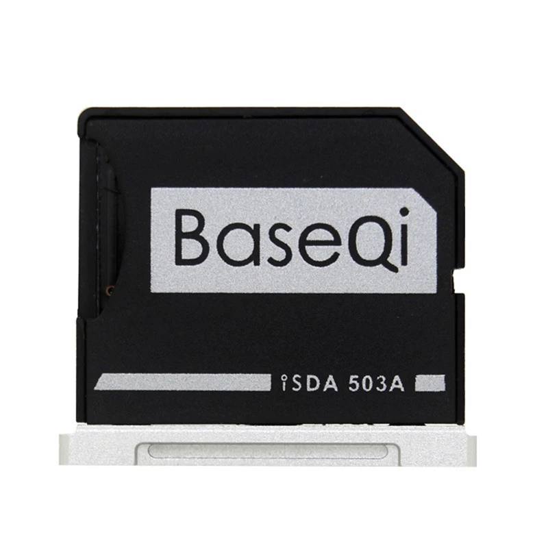 BaseQi MacBook 503A Aluminium Micro SD/TF-kaartadapter Geheugenkaart Kaartlezer voor MacBook Pro Retina 15" (Mid 2012 en begin 2013)