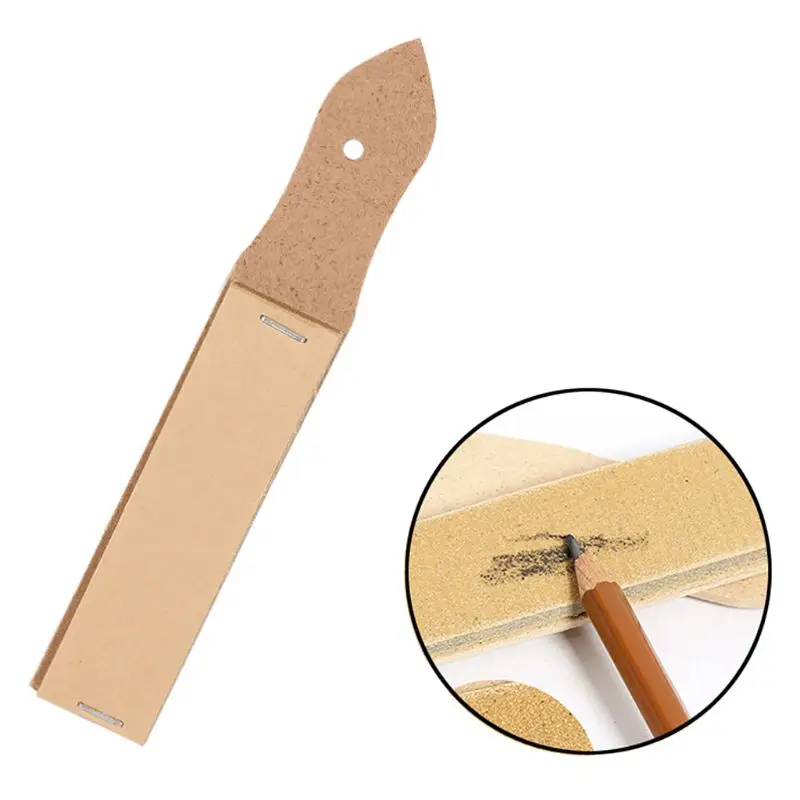 12Pcs Art Painting Sandpaper Sketch Pencil Sharpening Board Pointer Drawing Tool Portable School Stationery Accessory