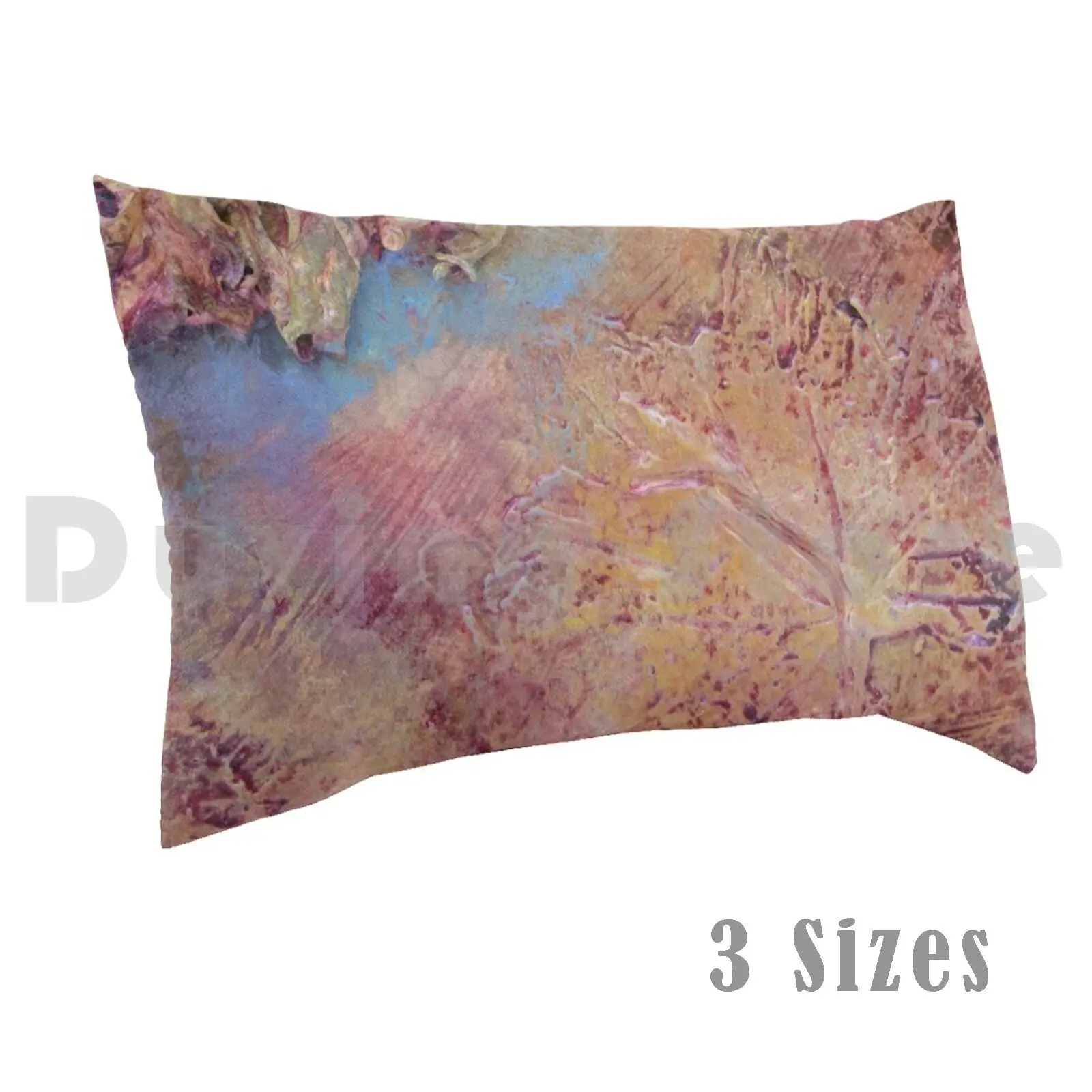 Funda de almohada Pintura abstracta inspirada en vino 691 Vino Uvas Italia Textura abstracta Naturaleza