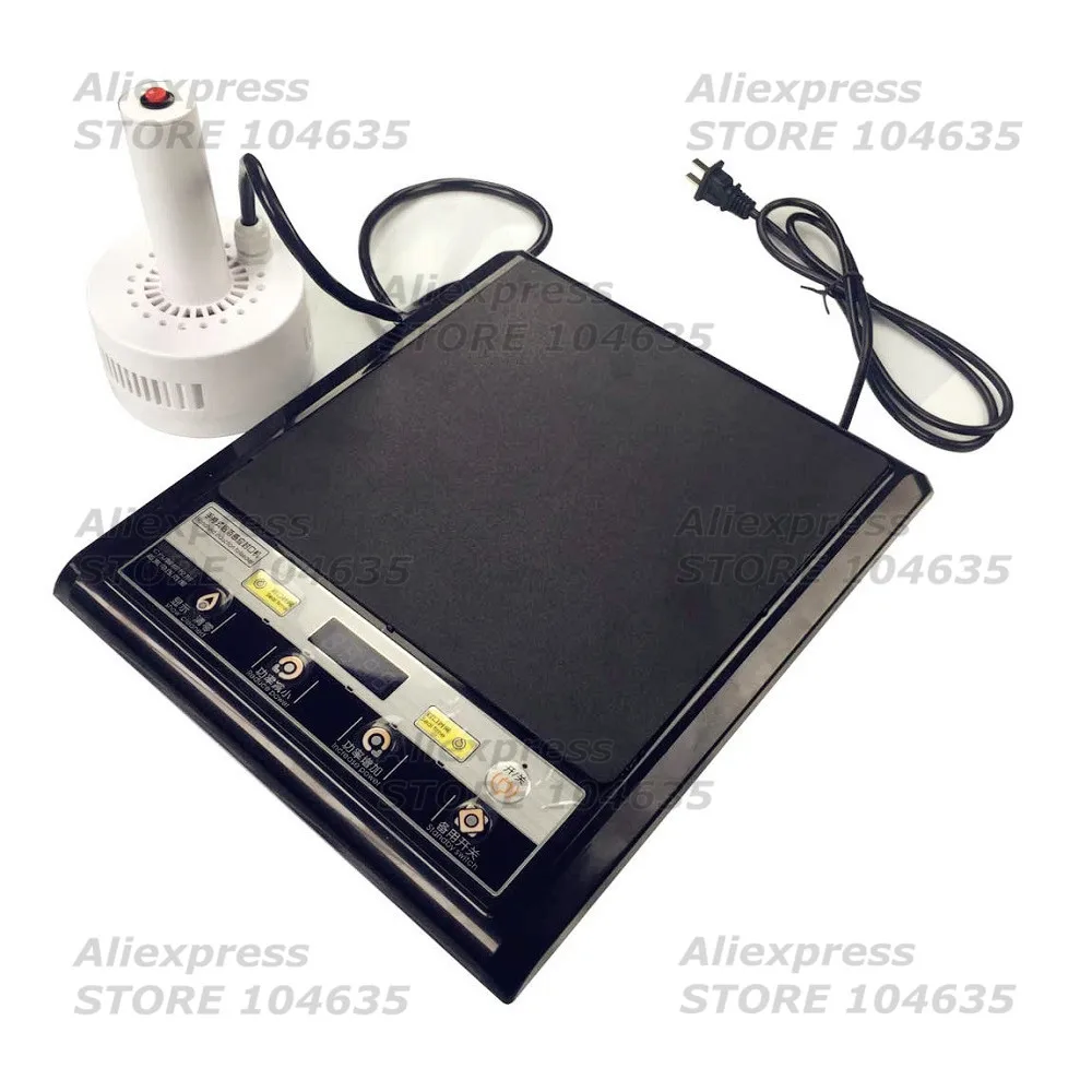 Cầm Tay Viền Nhôm Cảm Ứng Cói Bình Mũ Lưỡi Chai Kín Máy Làm Nóng Đóng Nắp Máy Hàn Miệng Túi DL-500E Kích Thước Con Dấu: 20-100MM