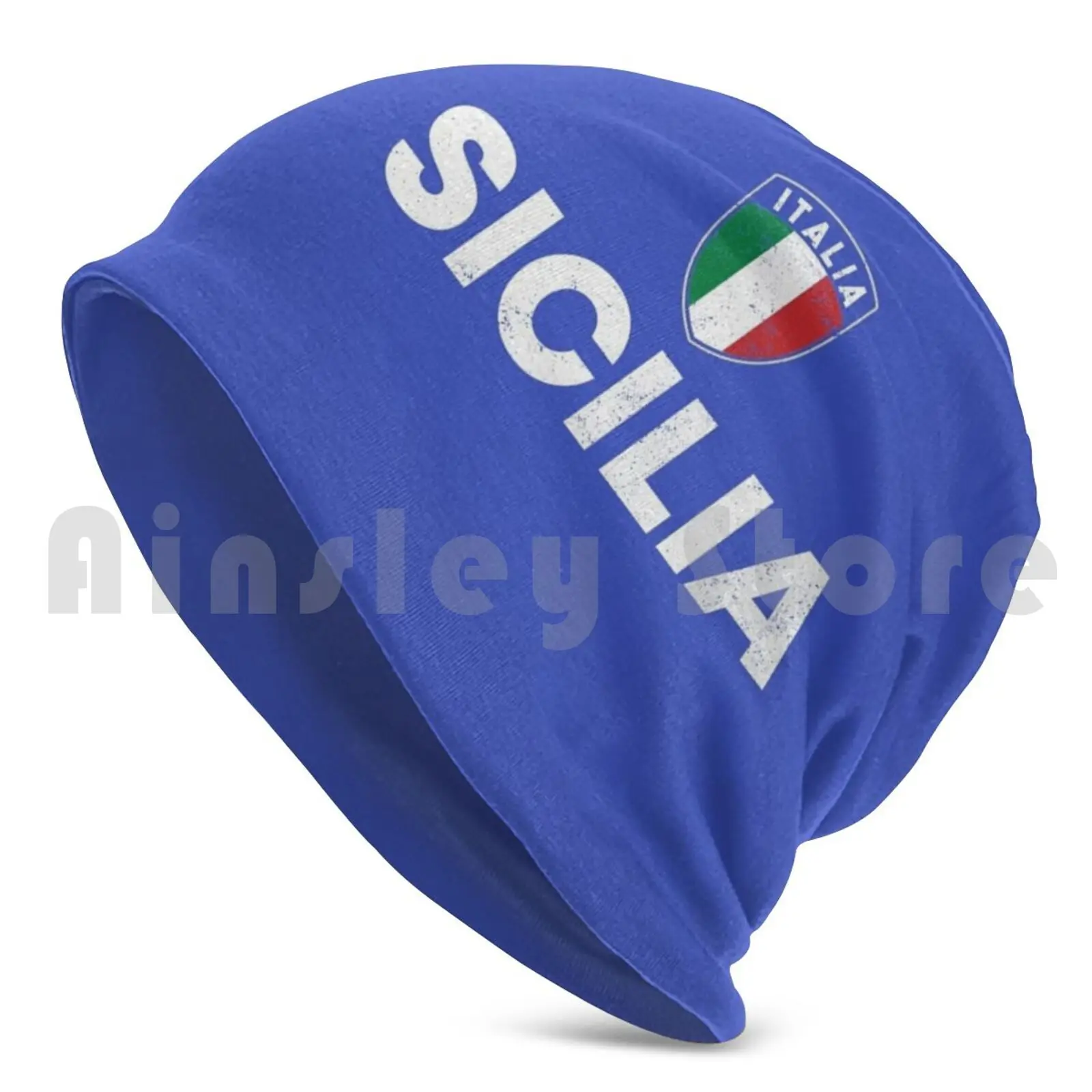 Sicilia Pride Sicilian Siciliano Heritage Beanies Pullover Cap Comfortable Italia Italy Italian Italian