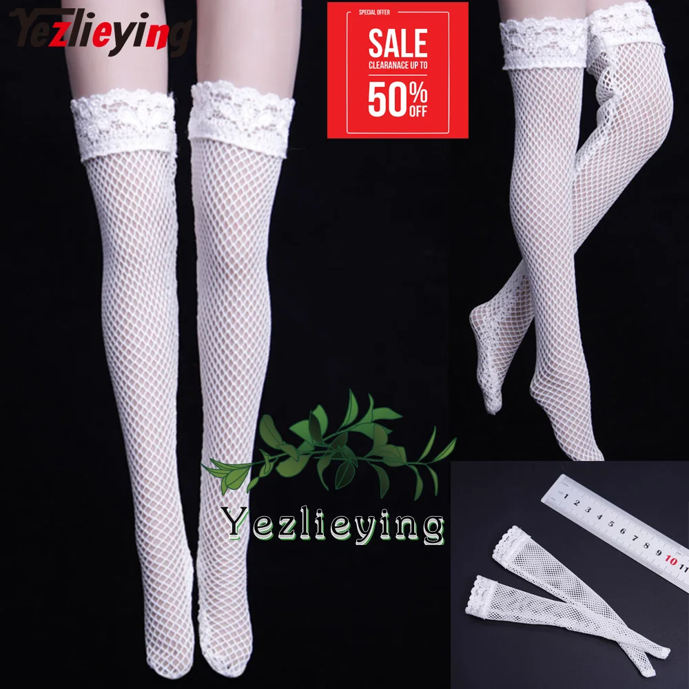 1/6 Scale Action Figure Clothes Accessory Over the knee Lace Soldier Socks Stockings Socks For 12Inch Female Body Figure Toygift