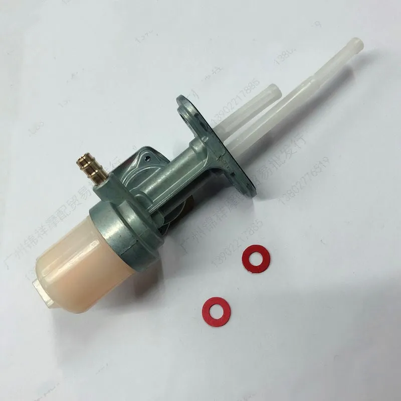 Interruptor do tanque de combustível da motocicleta gn125, interruptor de torneira de óleo petpeniano para suzuki 125cc gn 125 peças de reposição do motor