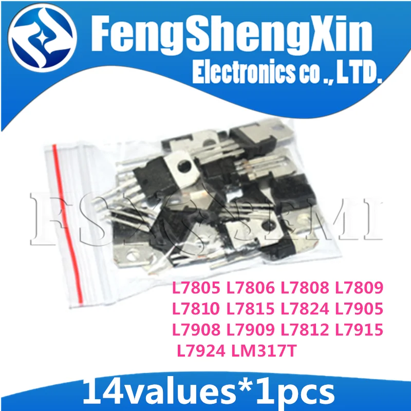 10pcs L7805CV L7806CV L7808CV L7809CV L7810CV L7812CV L7815CV L7824CV  Transistor TO-220 L7805 L7806 L7808 L7809 LM317T  TO220