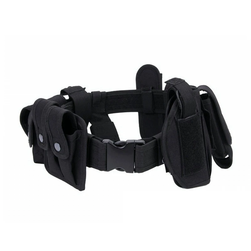 Tactical 10pcs Multifunctional Security Belts Military Training Utility Kit Duty Belt Belt Polices Gun Holster Mag Pouches