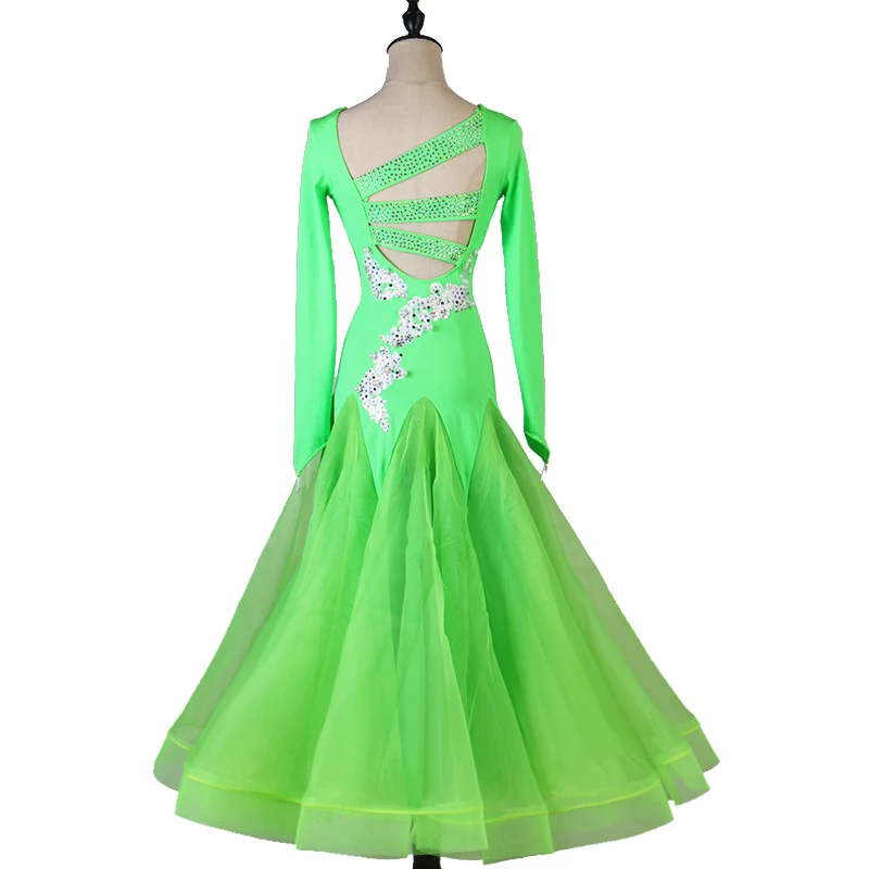 Ballroom dress waltz dress rumba standard smooth dance dresses  Ballroom dance competition dress Light purple