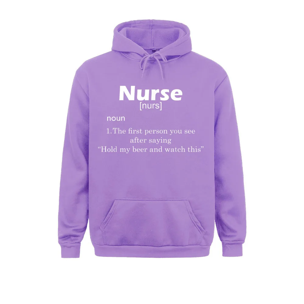 Funny Nurse Definition Hold My Beer Fall Men Hoodies Long Sleeve Design Hoods Funny Geek Sweatshirts