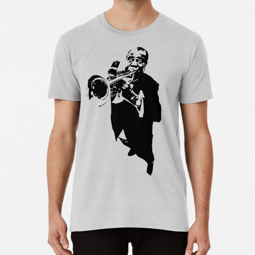 Louis Armstrong T Shirt T Shirt Ralphyboy Satchmo Jazz Blues Trumpet Cornet Vector Musical Graphic Design