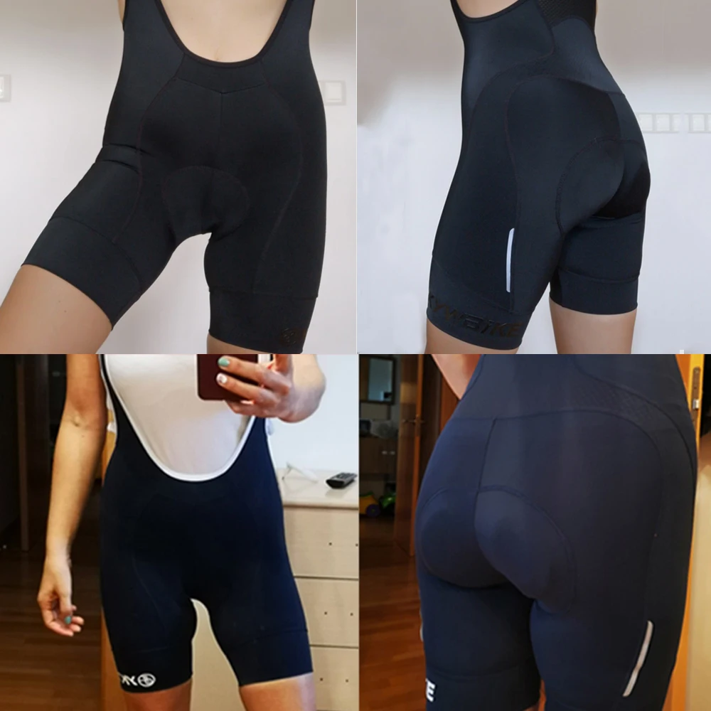 YKYWBIKE 2022 Cycling Bib Shorts Women Summer Bike Bibs Shorts Padded Tights Bicycle Pants Quick Drying Breathable Shorts