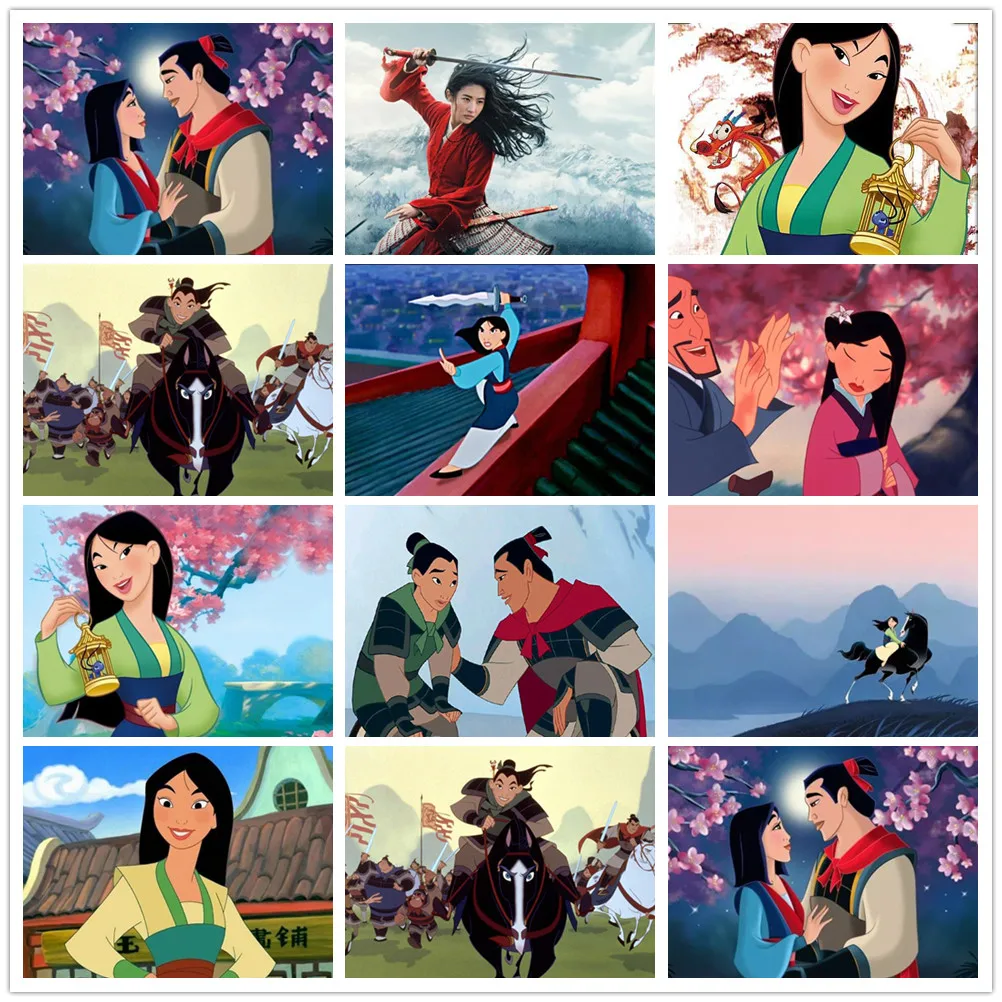 Disney Hua Mulan Wall Art Canvas Painting Nordic Posters and Prints Wall Pictures for Living Home Decor