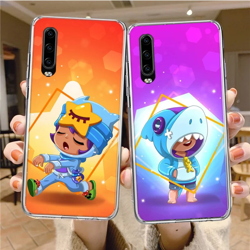 Cartoon Transparent Silicon Call Phone Case For Huawei P30 P20 P40 P50 P10 Mate 20 30 40 10 Lite Pro Casing Customized Cover