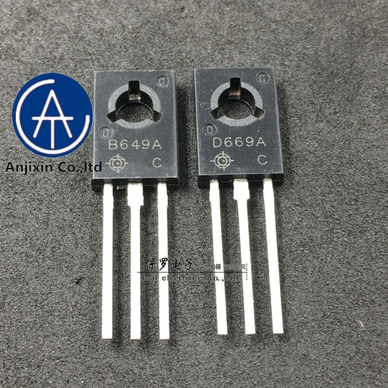 10Pcs 100% ต้นฉบับใหม่เสียงคู่หลอด2SD669AC 2SB649AC TO-126 D669 B649 Real สต็อก