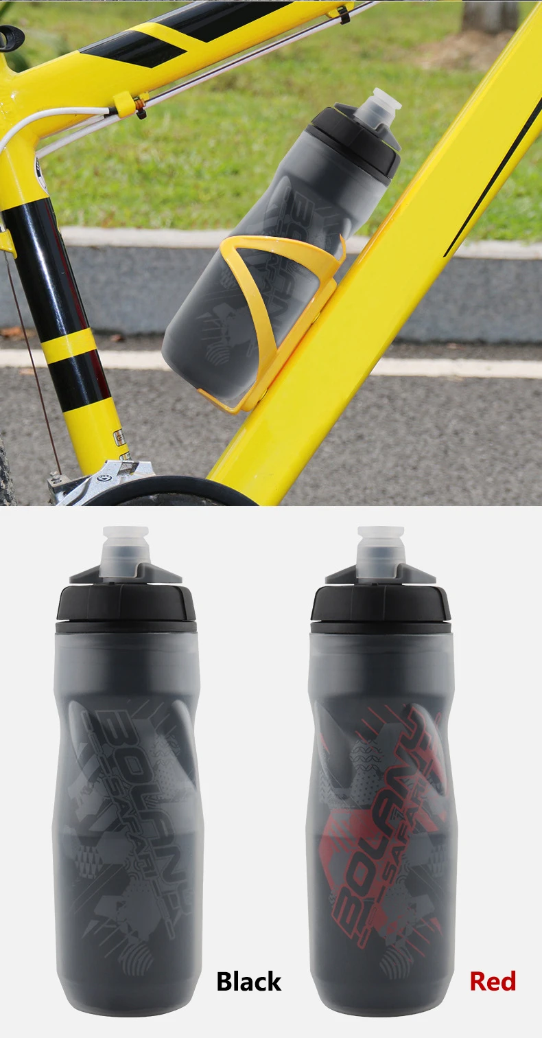 600ML Doppelwandige Fahrrad-Trinkflasche PP5 Wärme- & Kälteisolierte Sportflasche Outdoor-Radfahrflasche Fahrrad-Zubehör – Detail 7