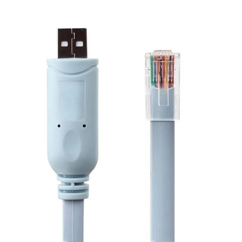 USB Extension RJ45 Console Cable FTDI USB FT232R chip+RS232 Level Shifter 1.8M For Cisco H3C HP huawei router (link service)