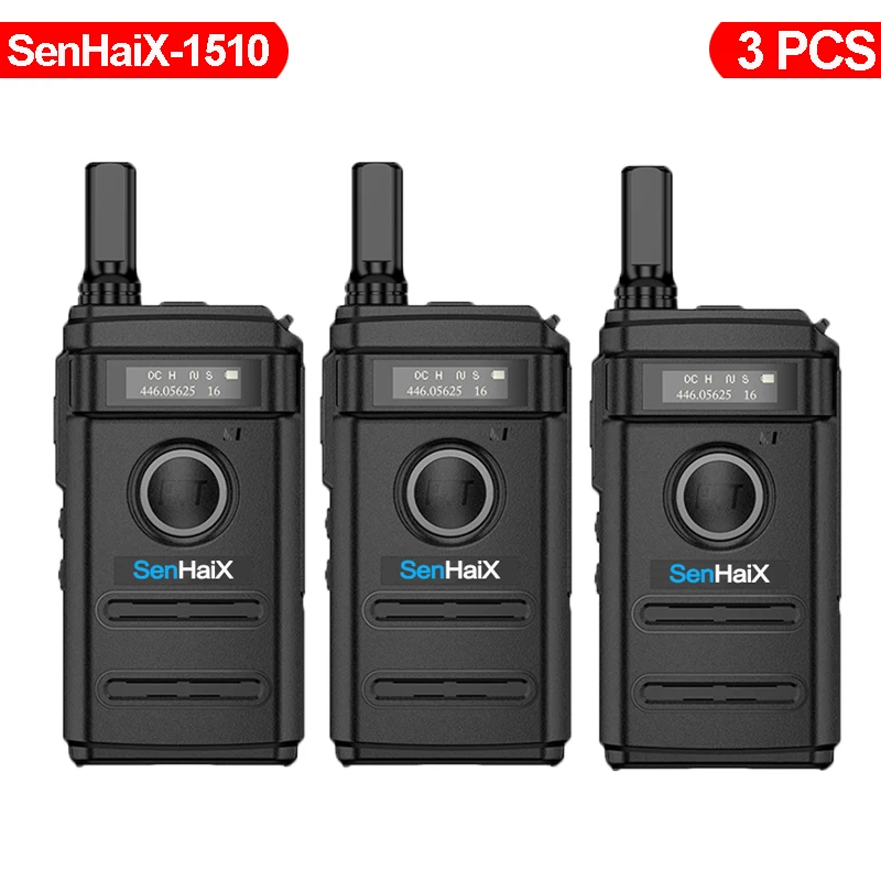 3 PCS SenHX Mini Handheld Walkie Talkie Lightweight Small Machine Small Handheld Hotel Outdoor Two Way Ham Radio HF Transceiver