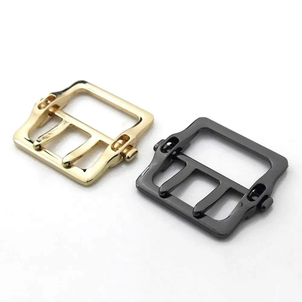 1pcs Metal Buckle Rectangle Fashion Durable Double Needle Buckle for Leather Craft Bag Belt Strap Craft DIY Accessories