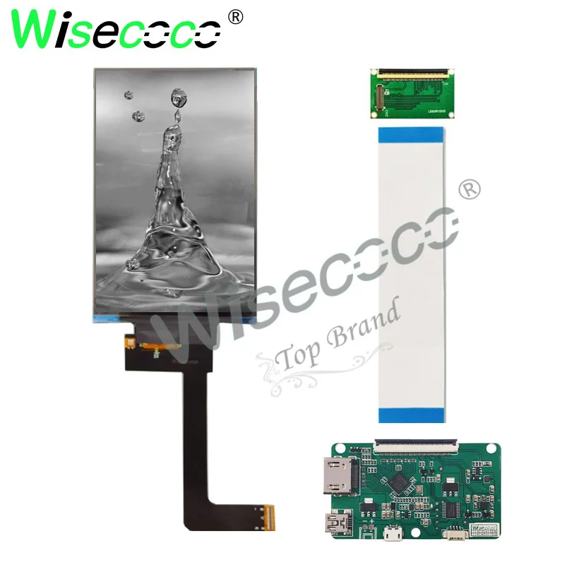 Wisecoco 6 inch 2K 3D printer monochrome display 1620x2560 DLP/SLA High Light Transmittance 3D printer monochrome display