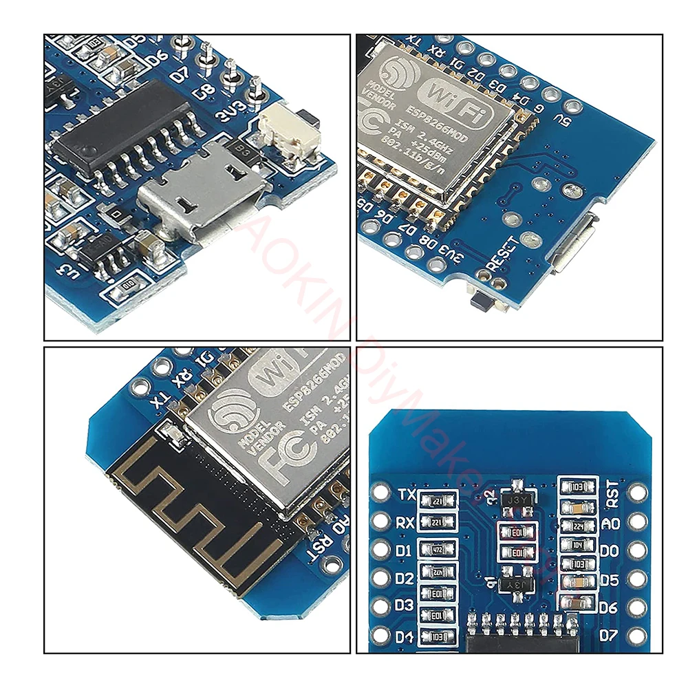 10pcs ESP8266 ESP-12F NodeMcu Mini D1 modulo WeMos Lua WiFi scheda di sviluppo Internet per Arduino compatibile con WeMos D1 Mini