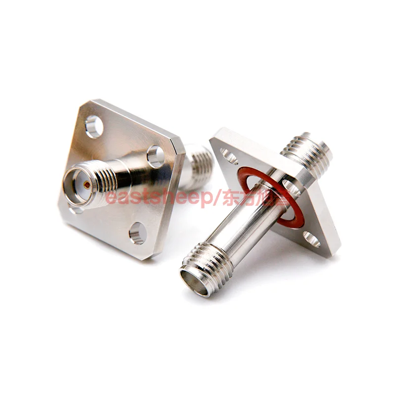 eastsheep RF connector SMA-KFK-2 SMA-KKF SMA female to SMA female flange fixed with waterproof rubber ring