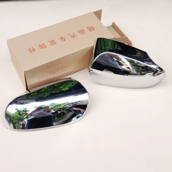 For Toyota YARIS VITZ Accessories 2017 2018 ABS Chrome Car rearview mirror cover frame Cover Trim Sticker car Styling 2pcs