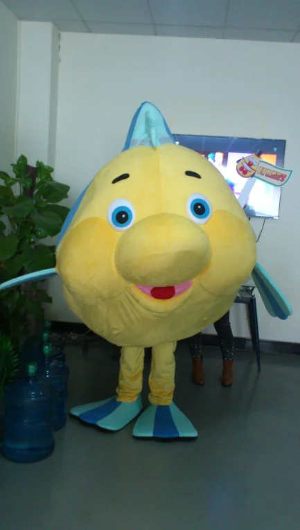 

Ohlees fish mascot costume picture is example only,do custom according to customer design