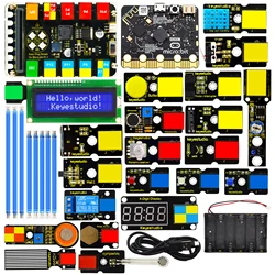 Keyestudio EASY PLUG Microbit V2 Board Super Starter Kit for BBC Micro:Bit Kit  STEM EDU Graphic   Programming Electronic Kit